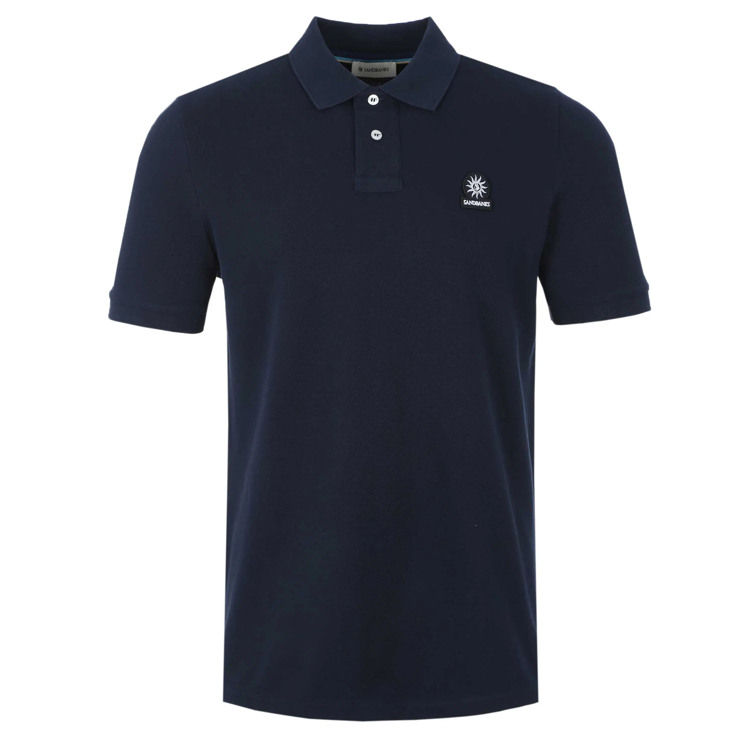 Sandbanks Badge Logo Polo Shirt in Navy