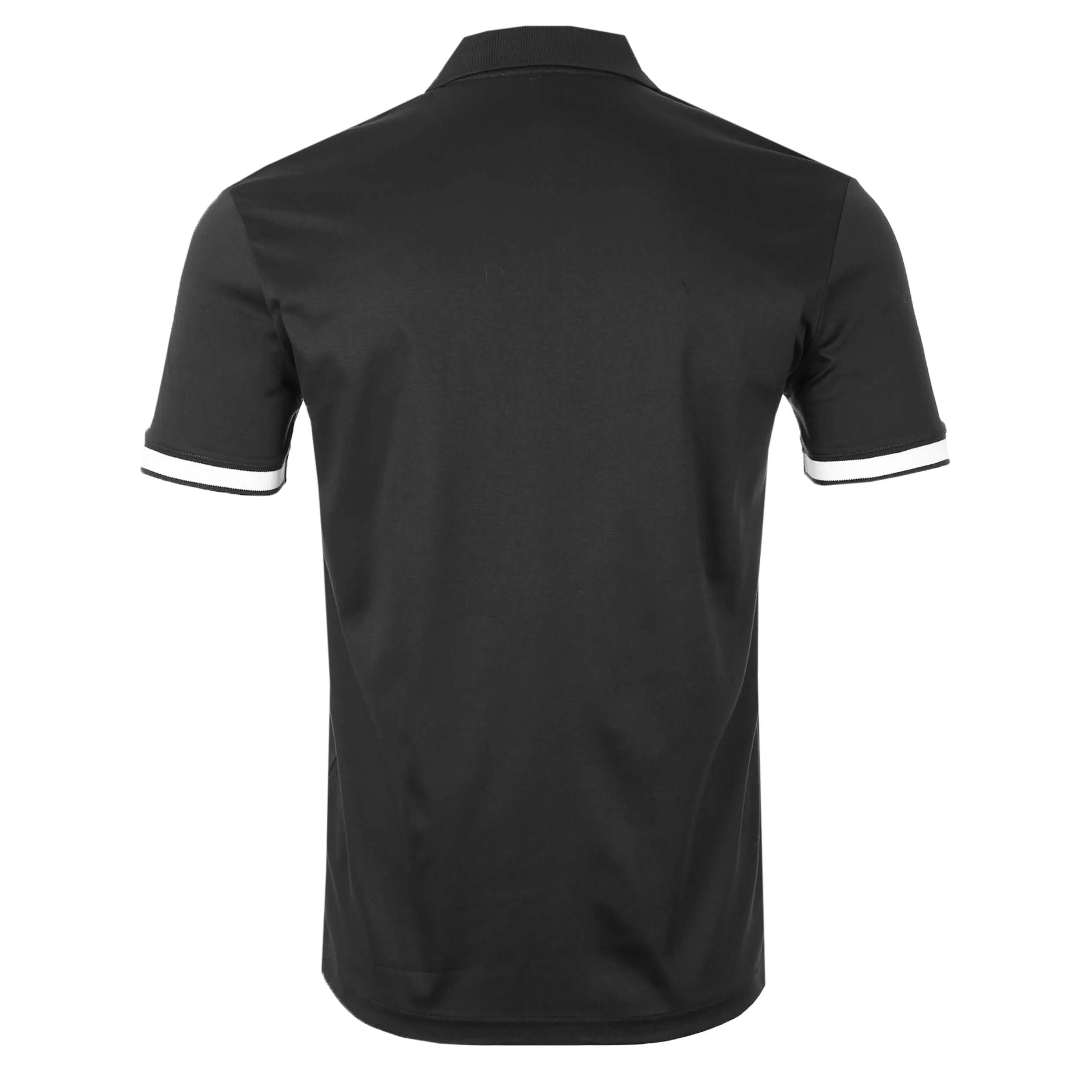 Sandbanks Silicone Zip Polo Shirt in Black