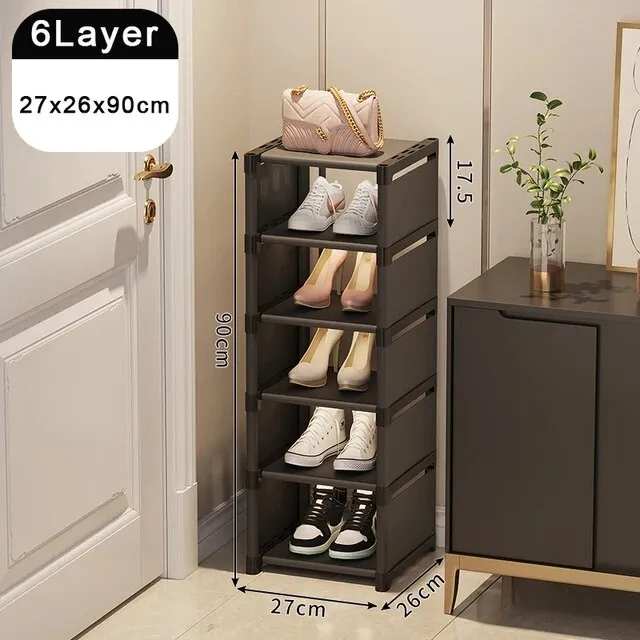 Shoe Rack Organize Multi-layer Adjustable Shoe Cabinet*