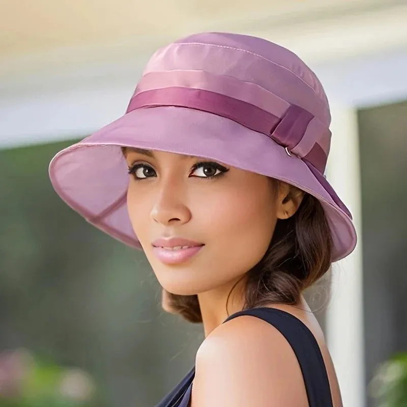 Silk Women's Summer Travel Fisherman Sun Hat