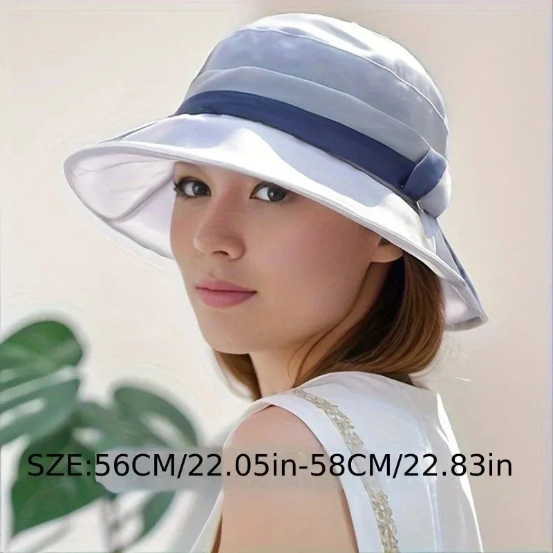 Silk Women's Summer Travel Fisherman Sun Hat