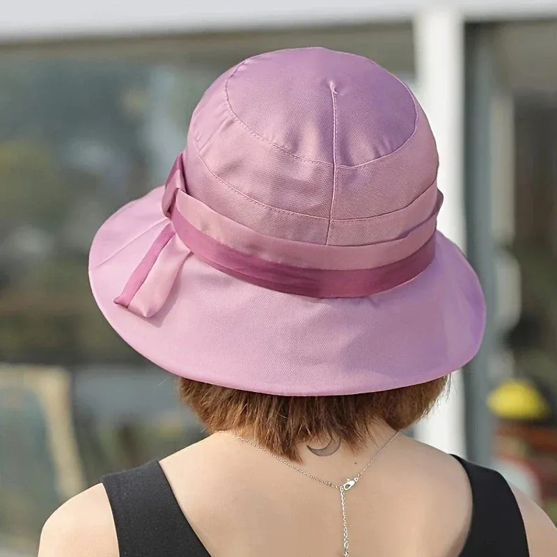 Silk Women's Summer Travel Fisherman Sun Hat