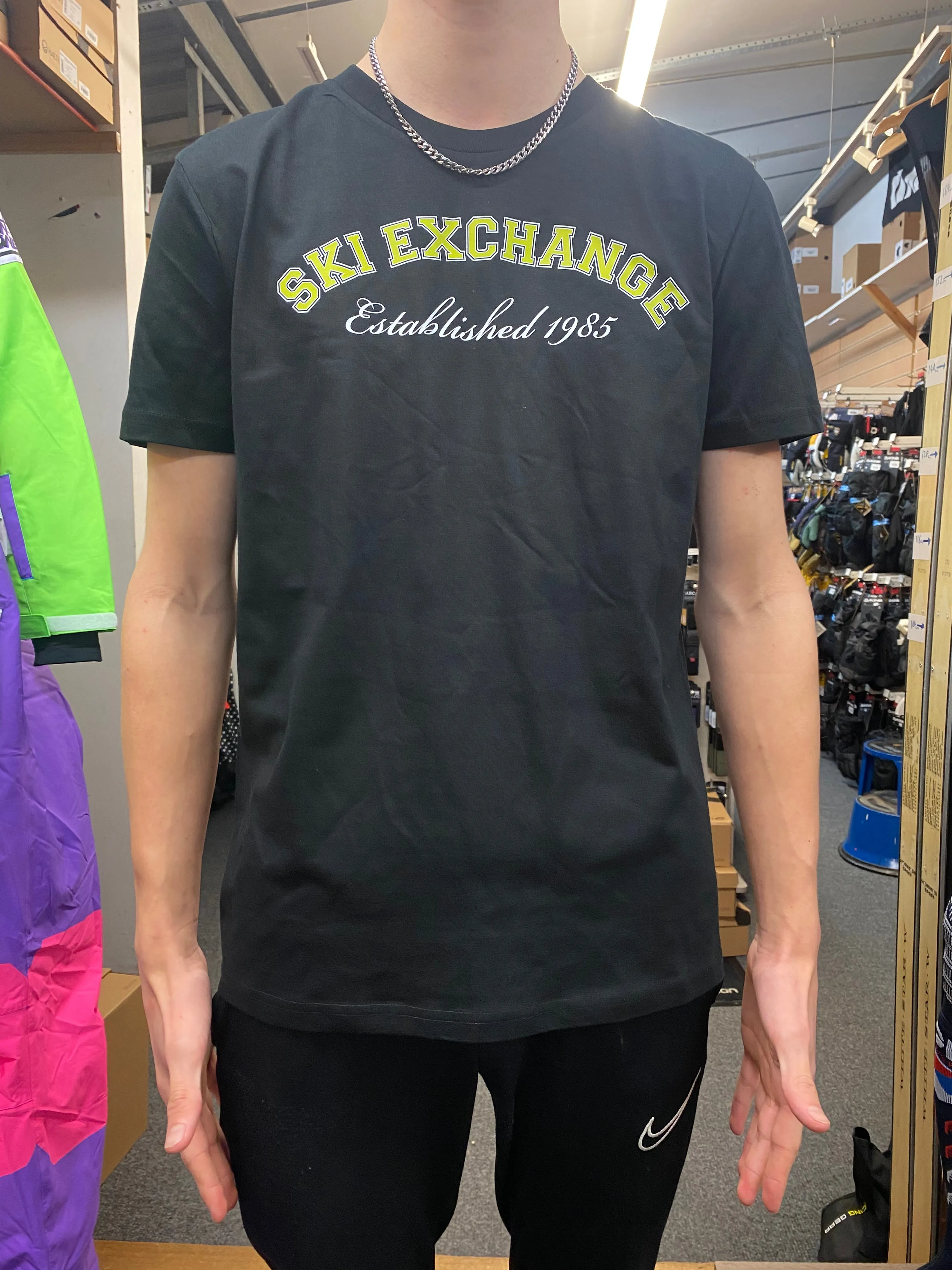 Ski Exchange Old School T-Shirt Black