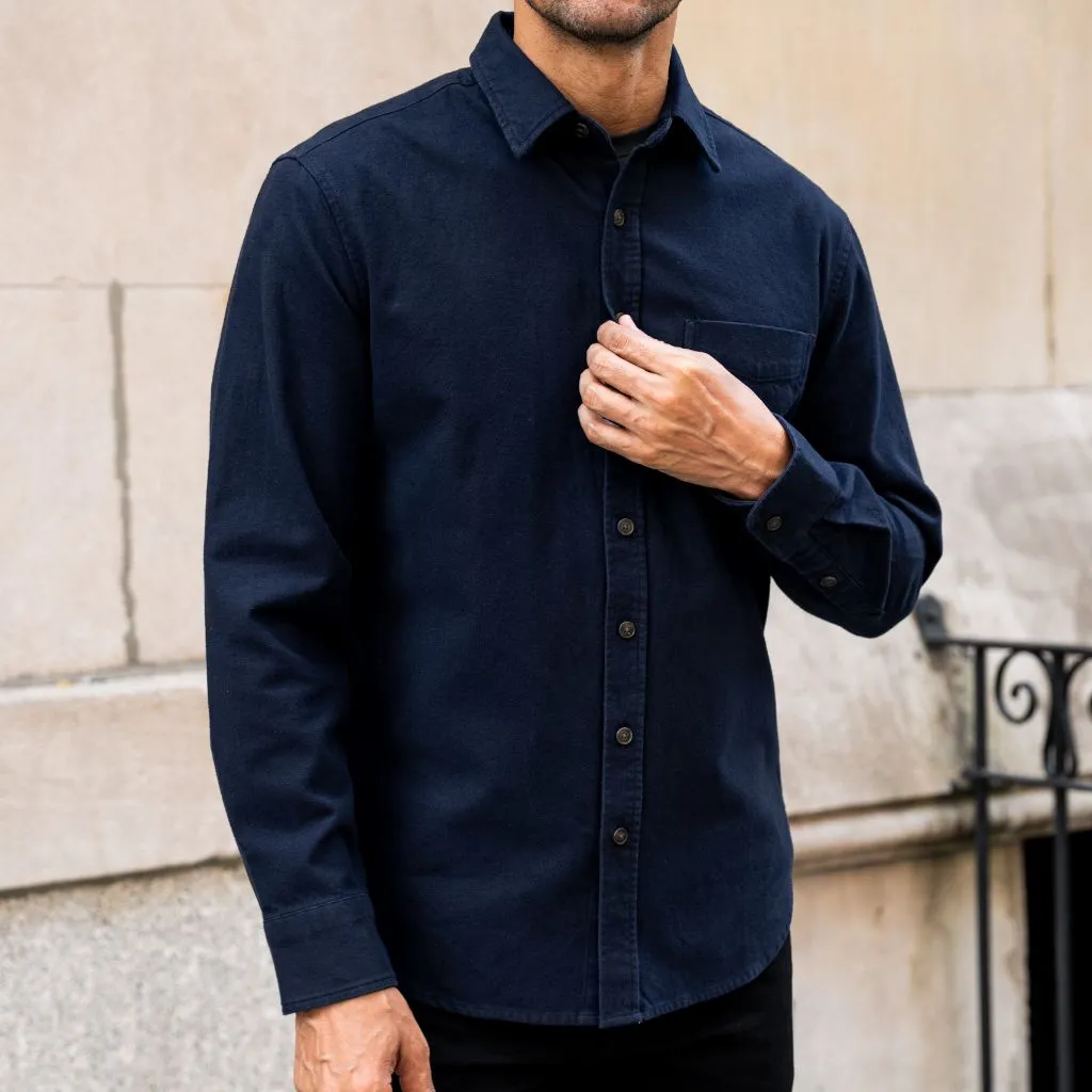 Solid Shirt | Navy