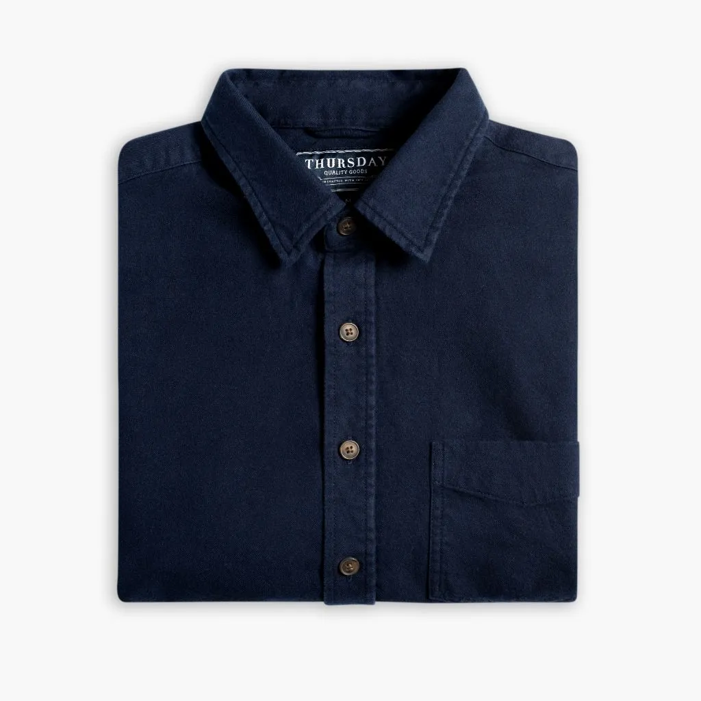 Solid Shirt | Navy