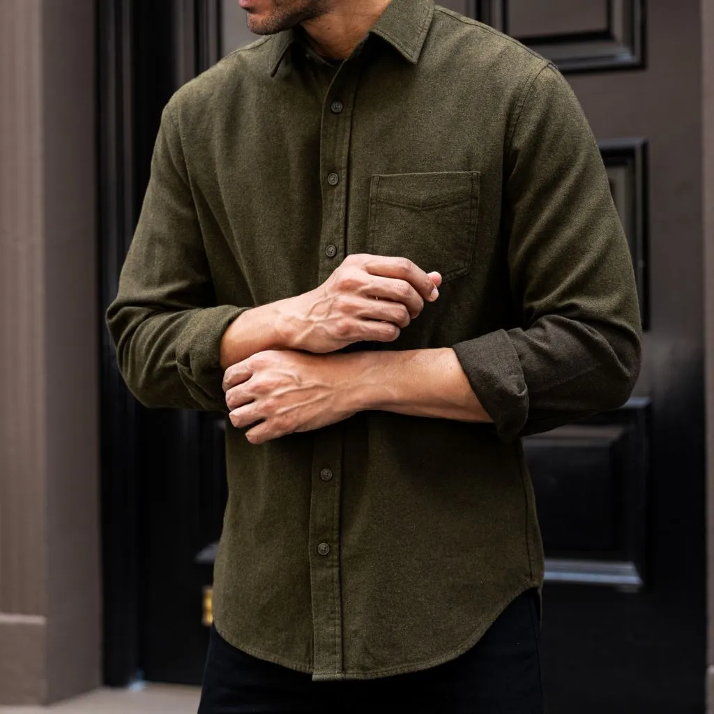 Solid Shirt | Olive