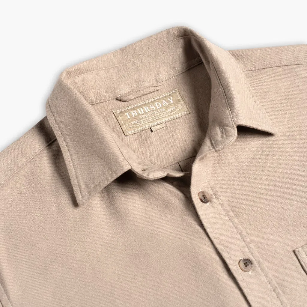 Solid Shirt | Taupe