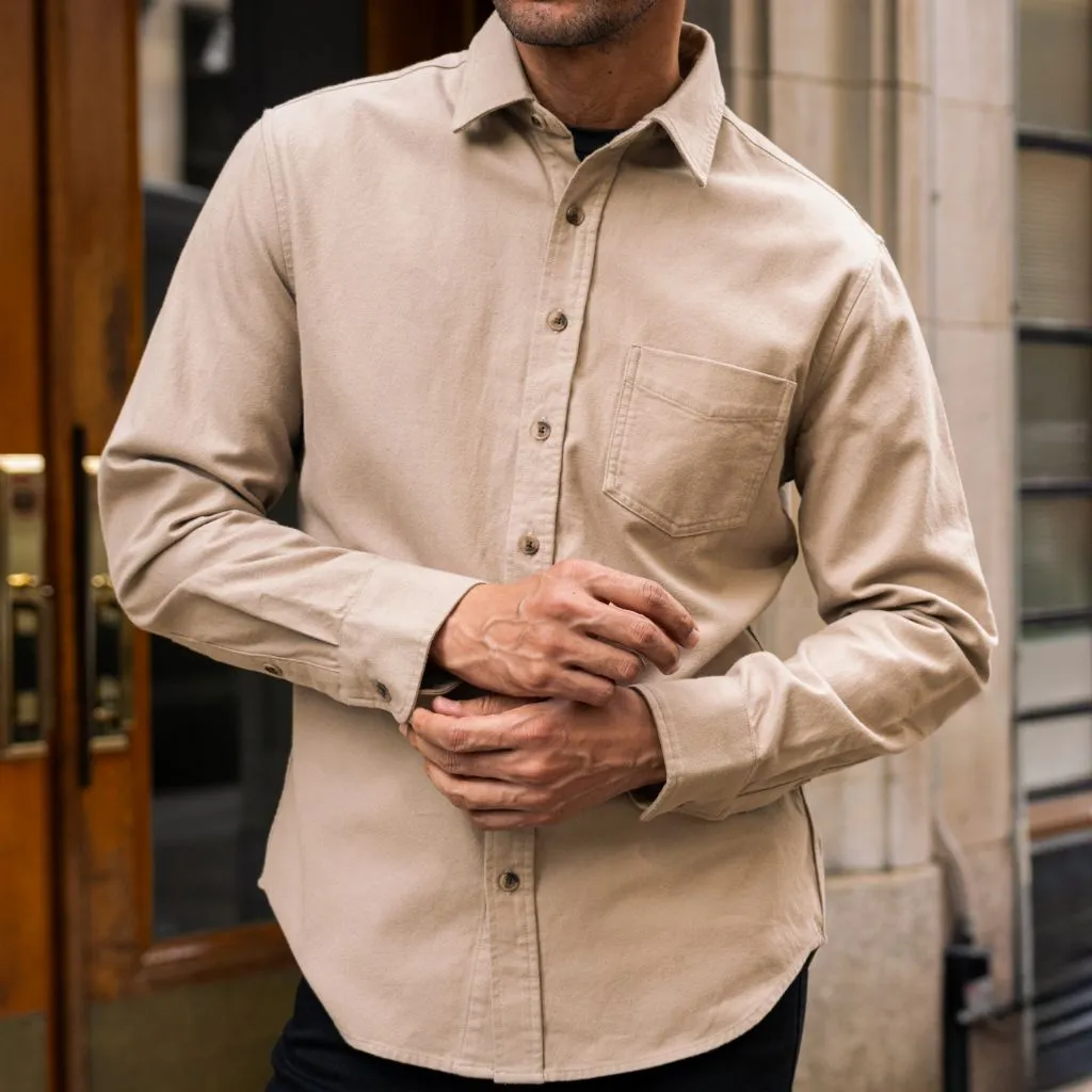 Solid Shirt | Taupe