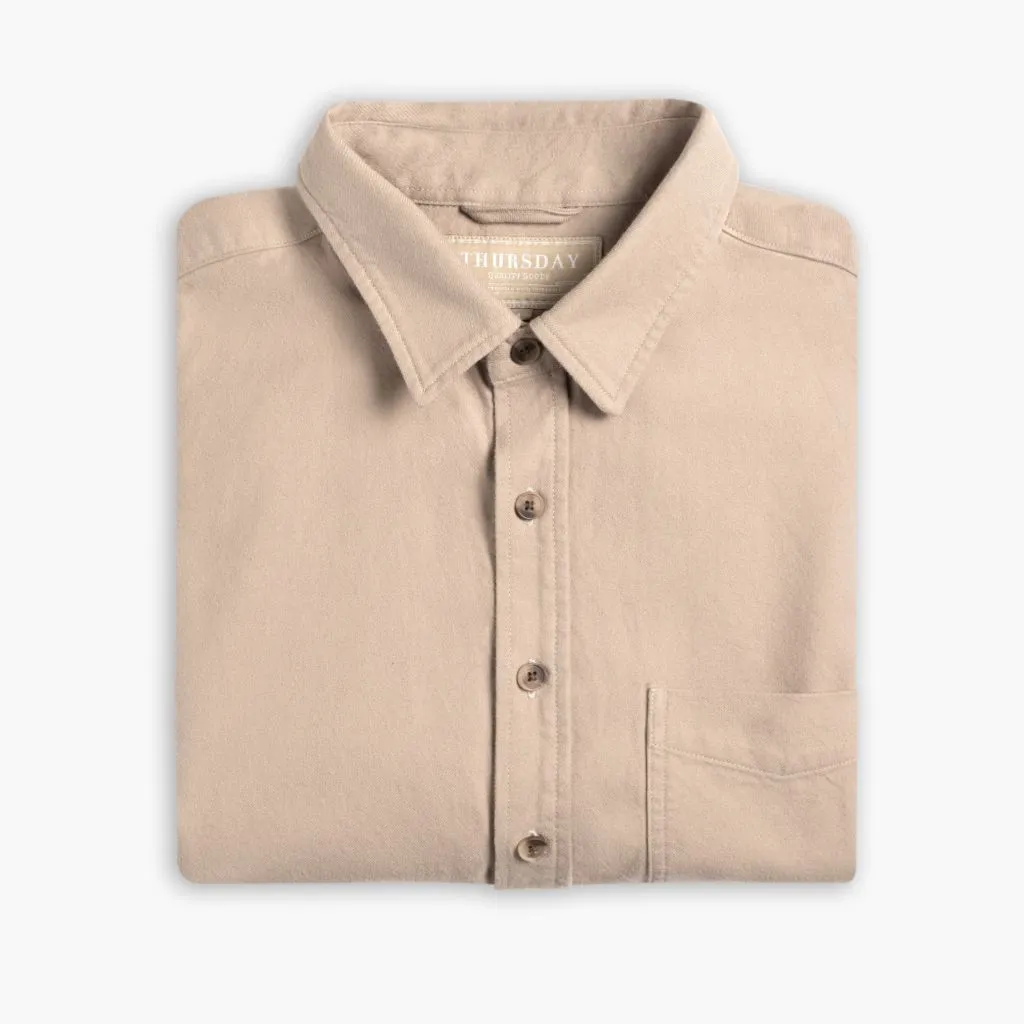 Solid Shirt | Taupe