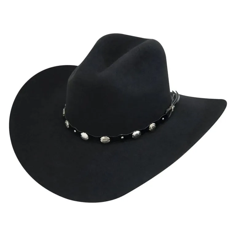 Tombstone 20X Cowboy Felt Hat Low Crown Black TOM-4201