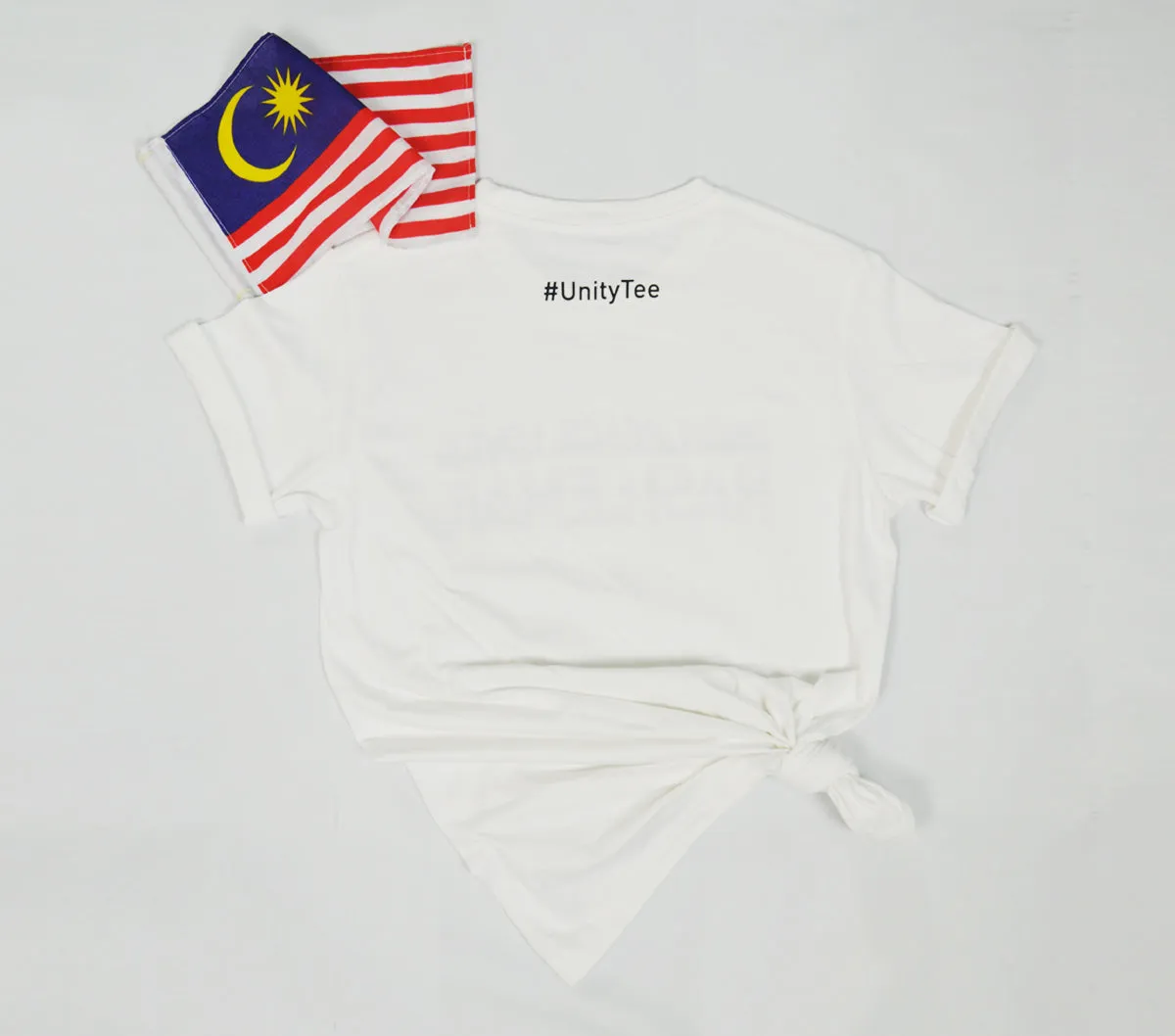 #Unity Tee - Unity, Peace, Love & Nasi Lemak - Short Sleeve TShirt - Unisex - White