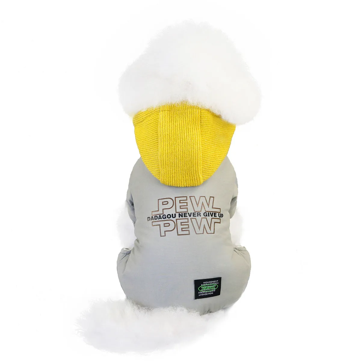 Windproof hooded winter pet clothing