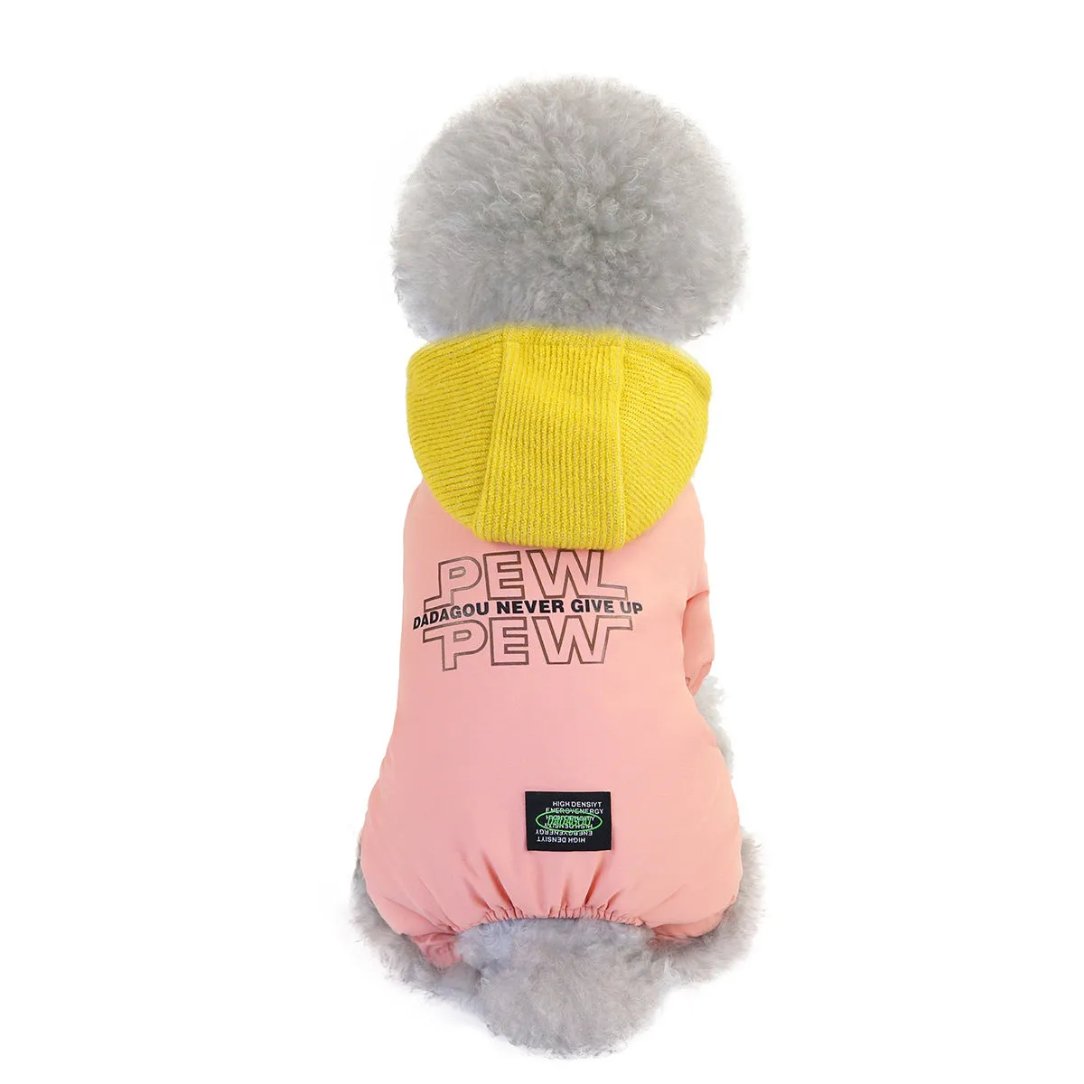 Windproof hooded winter pet clothing