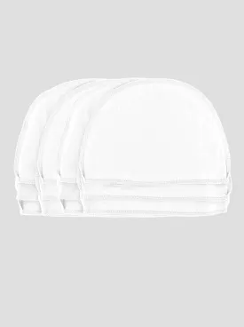 WL-WHITE12#Cotton Wig Liner in White 12 pc Pack