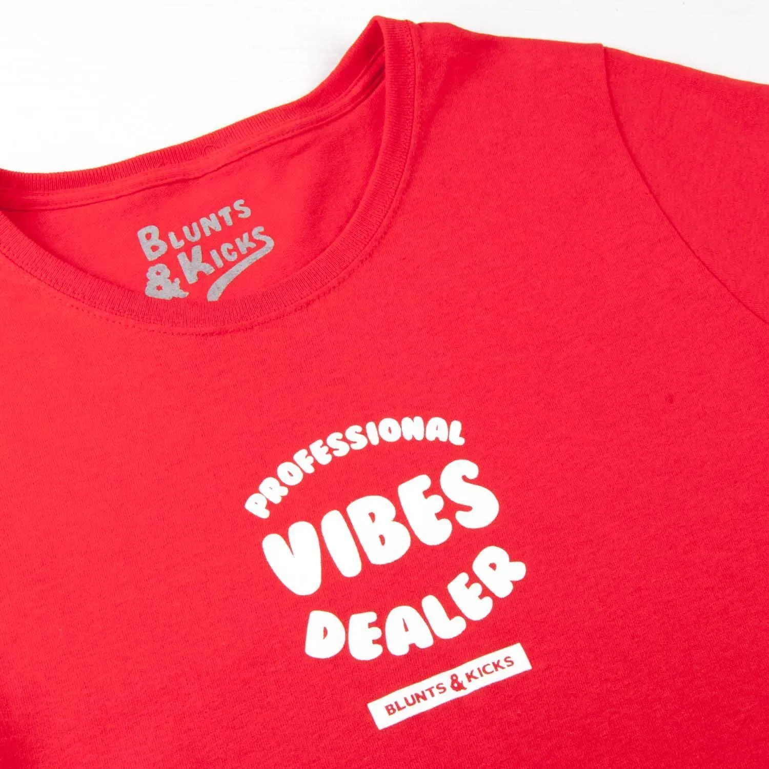 Women "Professional Vibes Dealer" T-Shirt - Red