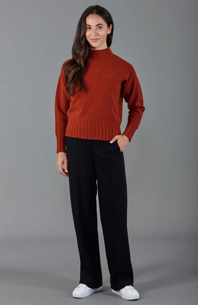 Womens Lambswool Grown On Neck Jumper