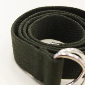 YLICO Khaki Fabric D-Ring Belt